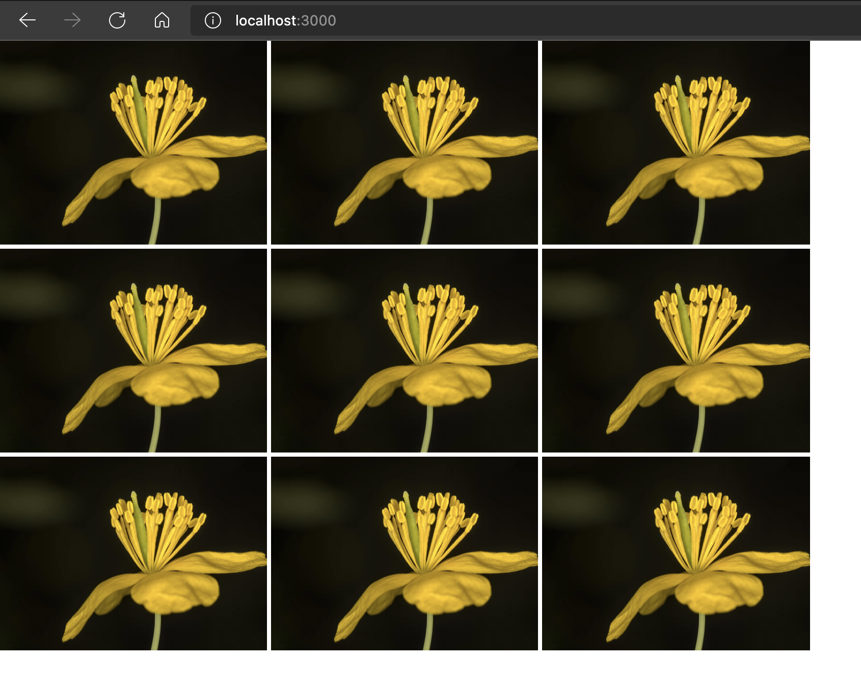 gridlist simple example