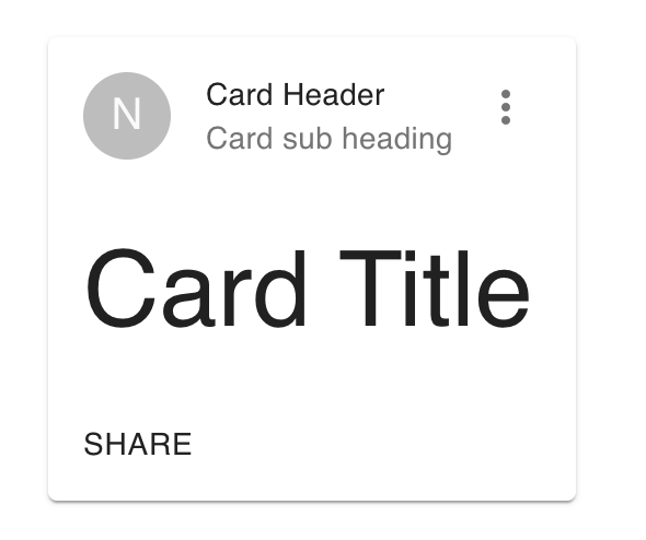 Material-UI card header