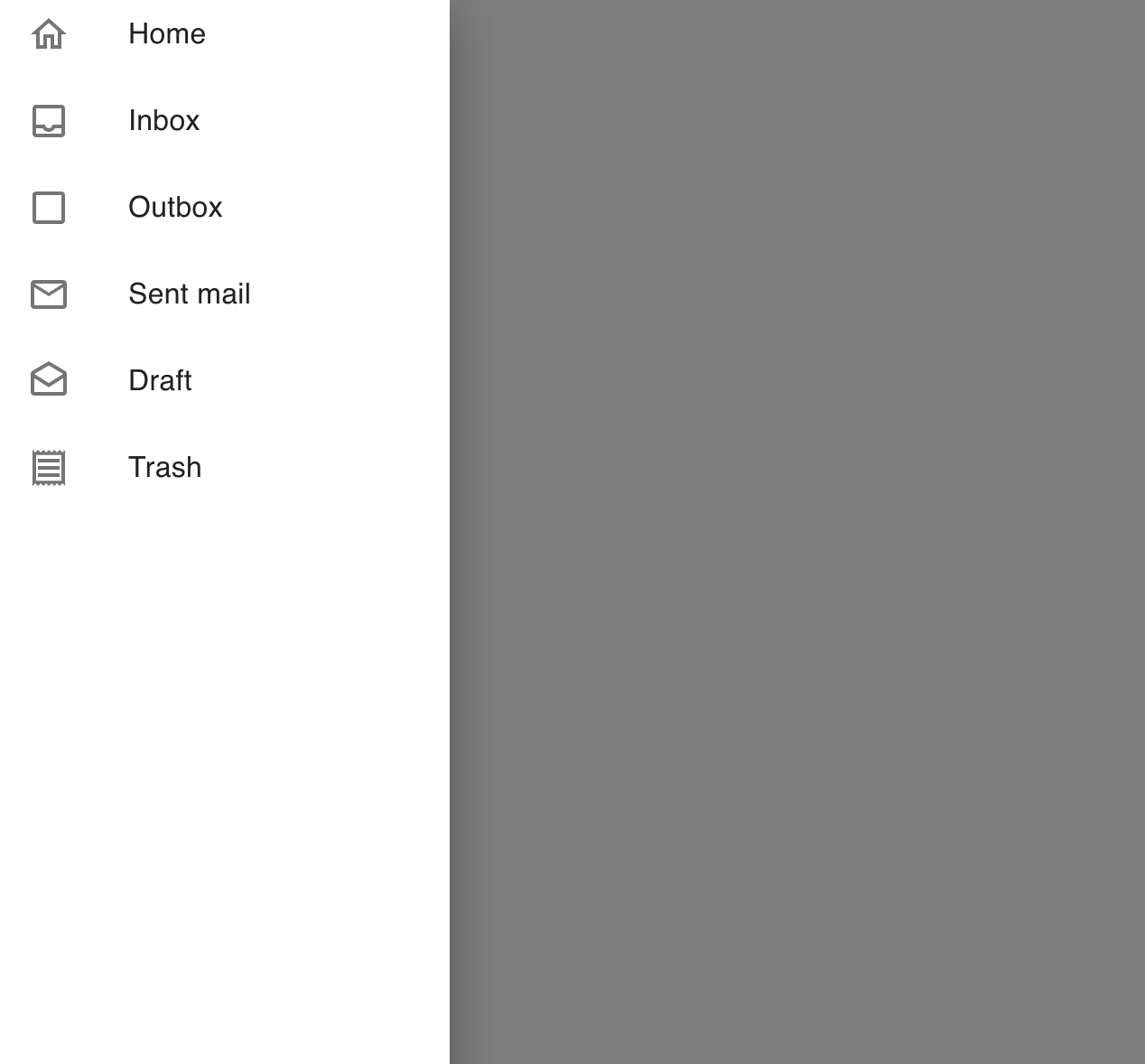 Material-UI Navigation drawer