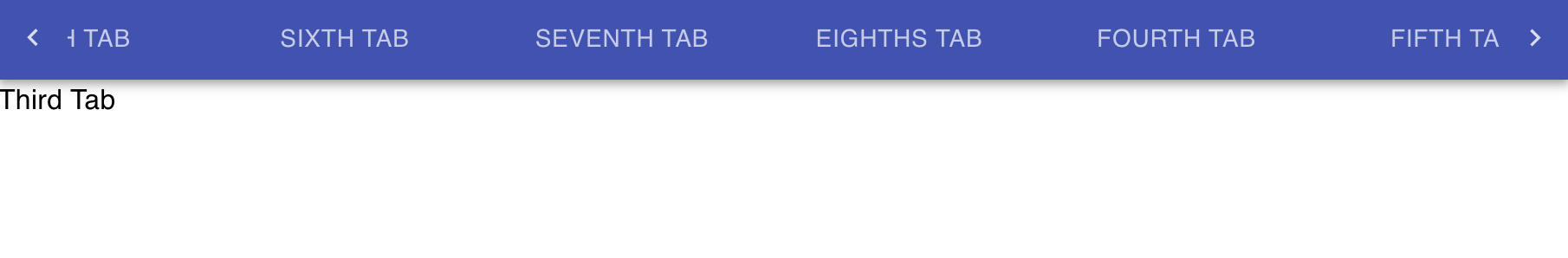Material-UI scrollable tabs