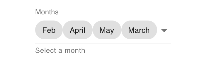 multiple selection with chip