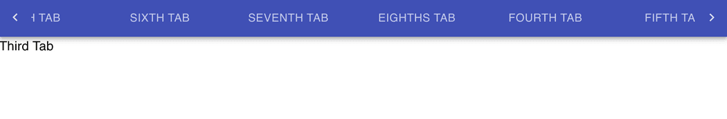 Material-UI scrollable tabs