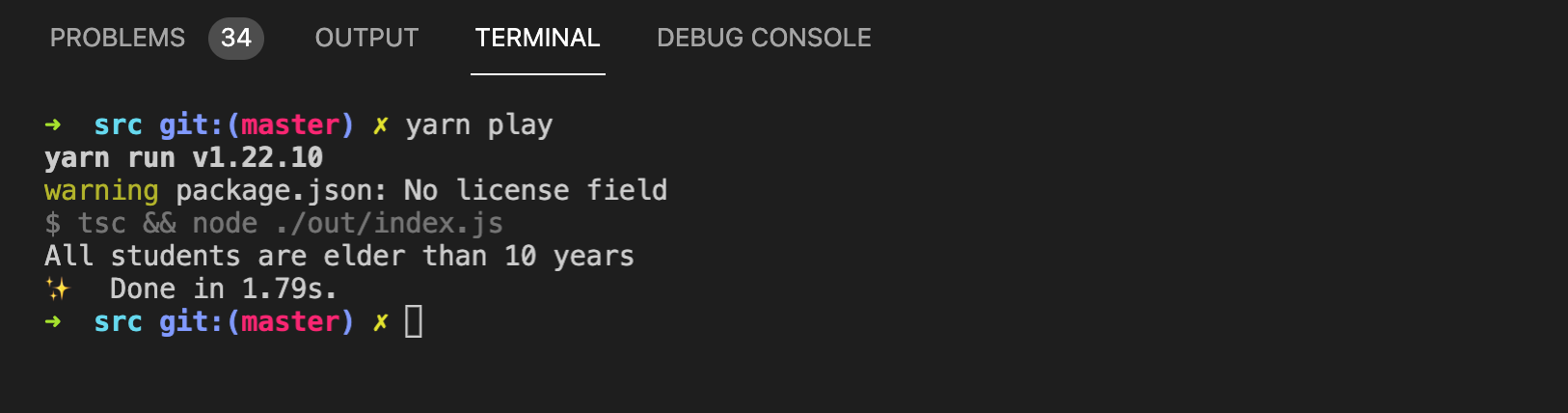 Typescript array every
